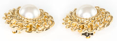 Rope and Faux Pearl Clip On Earrings - Distinctly British