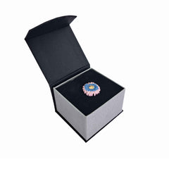 Aster Enamel Pin Badge - September Birth Flower - Distinctly British