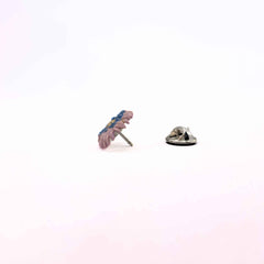 Aster Enamel Pin Badge - September Birth Flower - Distinctly British