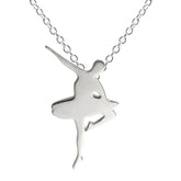 Sterling Silver Ballerina Pirouette Pendant and Chain - Distinctly British