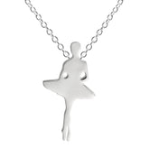Sterling Silver Ballerina Releve Pendant and Chain - Distinctly British