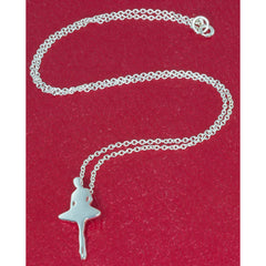 Sterling Silver Ballerina Releve Pendant and Chain - Distinctly British