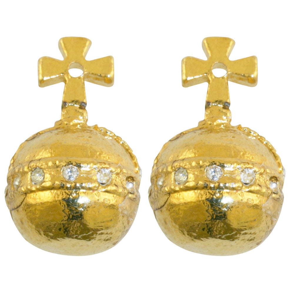 The Sovereign's Orb Stud Earrings - Distinctly British