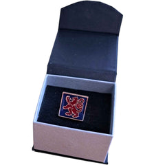 Lion Rampant Red and Blue Badge Pin - Distinctly British