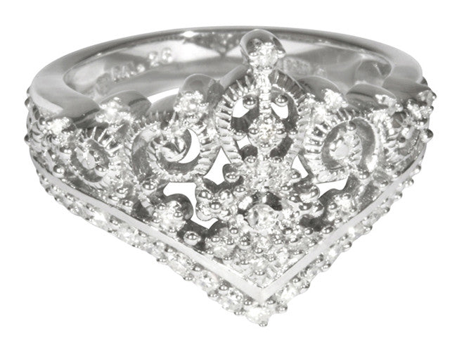 Tiara Ring No.2 - Sterling Silver/Diamonds - Distinctly British