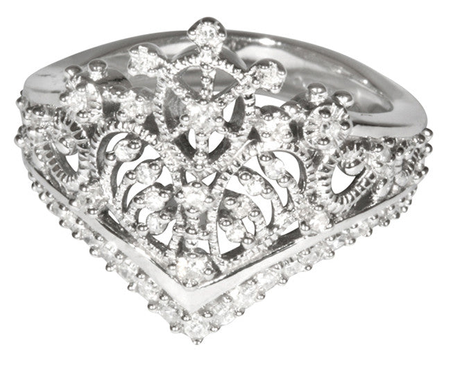 Tiara Ring No. 3 - Sterling Silver/Diamonds - Distinctly British