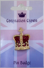 Coronation Crown Pin Badge - Distinctly British