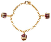 Three Crown Charm Bracelet - Distinctly British