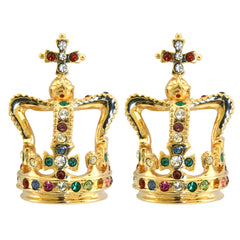 St Edward's Crown Earrings - Distinctly British