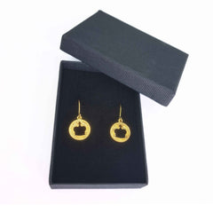Crown Silhouette Earrings - Distinctly British