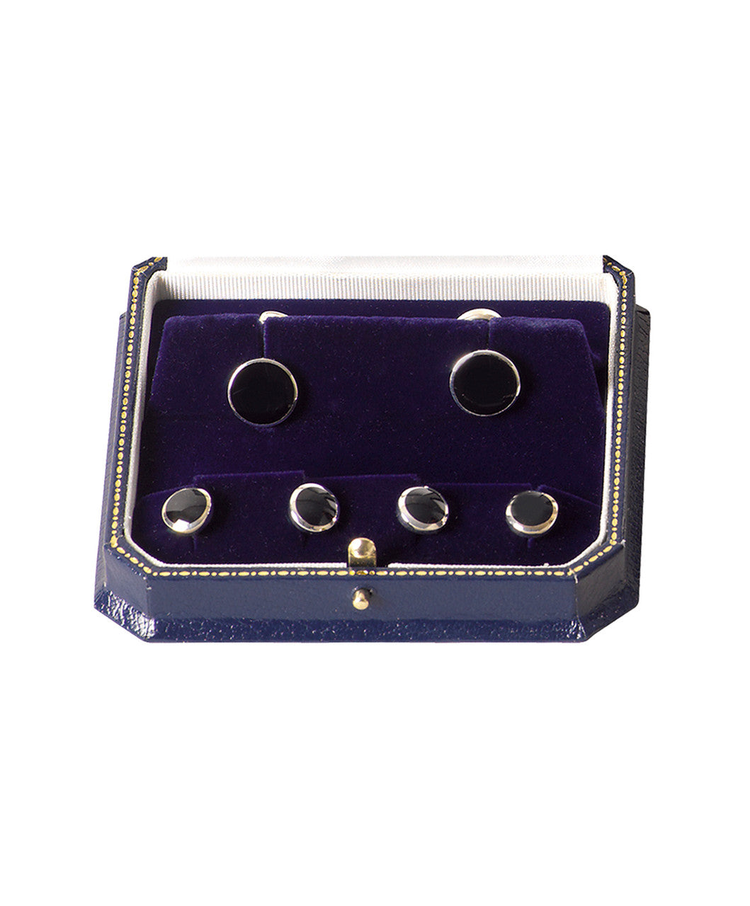 Sterling Silver with Onyx Link/Stud Dress Set - Distinctly British