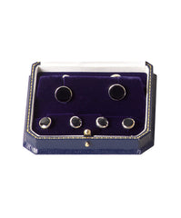 Sterling Silver with Onyx Link/Stud Dress Set - Distinctly British