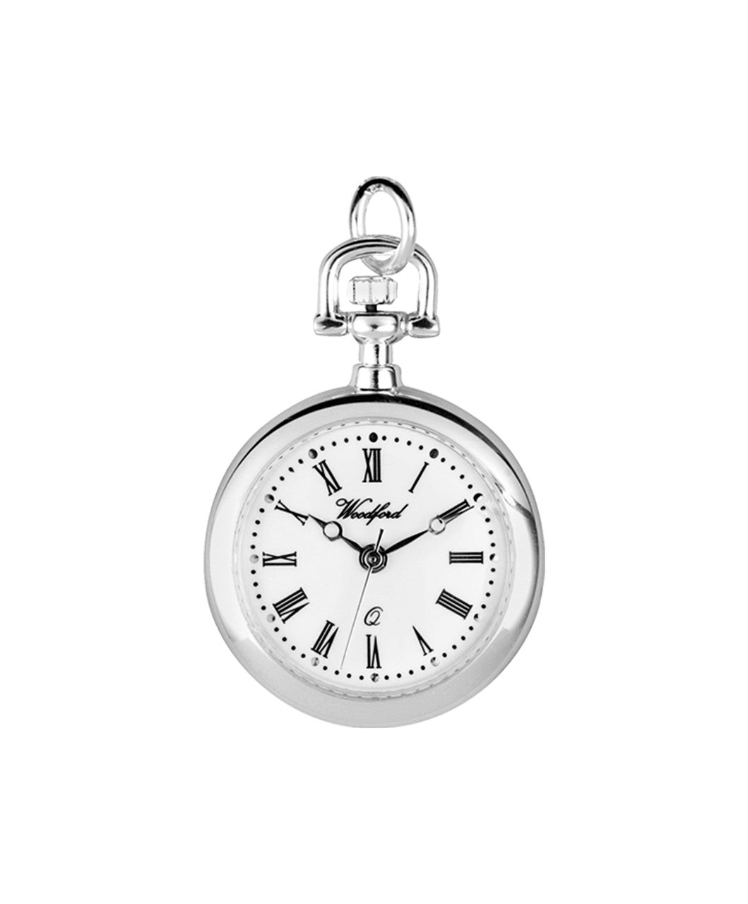 Woodford Quartz Pendant Watch,Chrome-Finished - Distinctly British