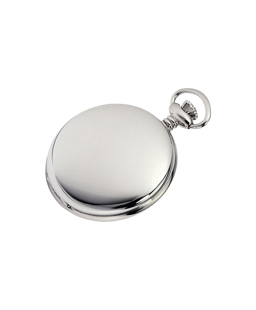Woodford Plain Chrome Plated Full Hunter Quartz Pocket Watch - Distinctly British