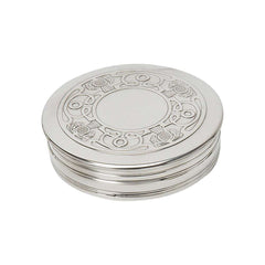 Celtic Treasures Trinket Box Large - Crafted in Pewter with Embossed Celtic Outer Thistle - Distinctly British