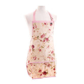 Coated Cotton Floral Apron - Available In Green/Pink/Blue - Distinctly British