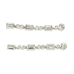 Crystal Fringe Tiara Earrings - TimeLine Gifts