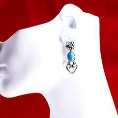 Crystal Love Azure Earrings - Distinctly British