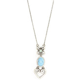 Crystal Love Azure Pendant - TimeLine Gifts
