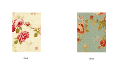 Coated Cotton Floral Apron - Available In Pink/Blue
