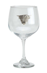 Gin Glass - Highland Cow - Distinctly British