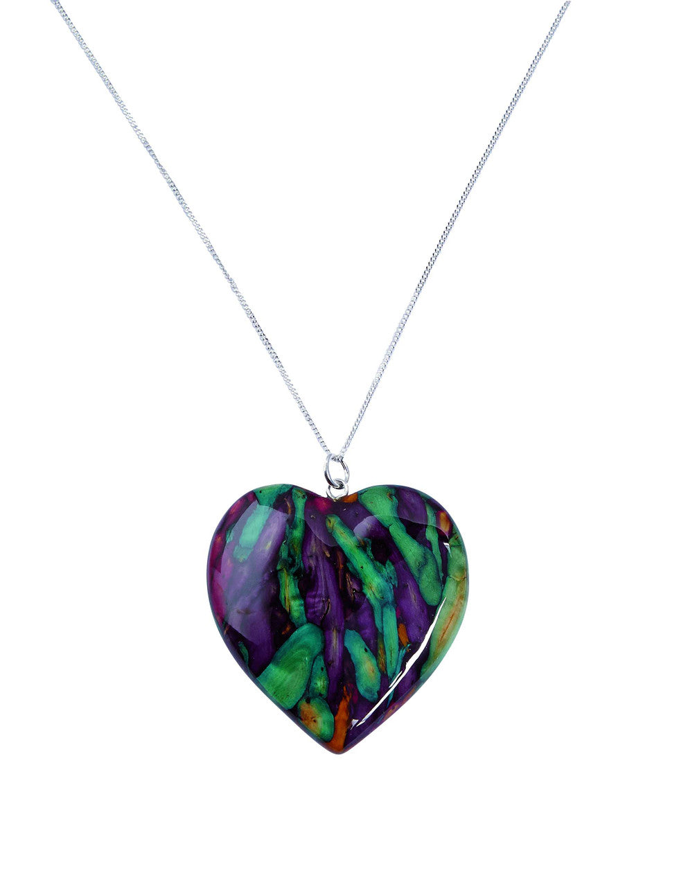 Heathergem - Large Heart Pendant - Distinctly British