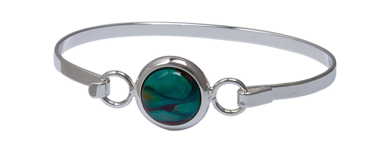 Heathergem - Silver Plated Flat Wire Bangle - Distinctly British