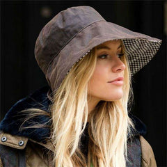 Heritage Hat, Brown With Houndstooth - Distinctly British