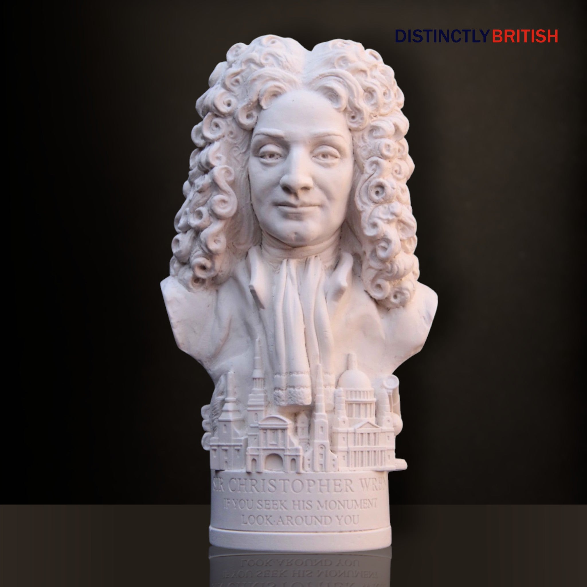 Bust - Sir Christopher Wren - Distinctly British