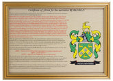 Personalised Certificate of Arms - Distinctly British
