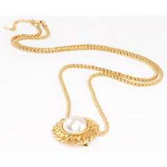 Rope and Faux Pearl Pendant - Distinctly British