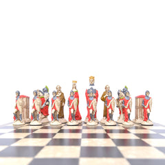 King Arthur & Camelot - Hand Painted Chess Set - Distinctly British