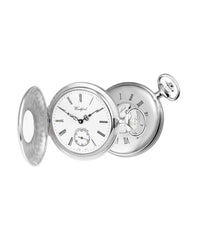 Woodford Swiss-Made Half-Hunter Mechanical Pocket Watch - Distinctly British