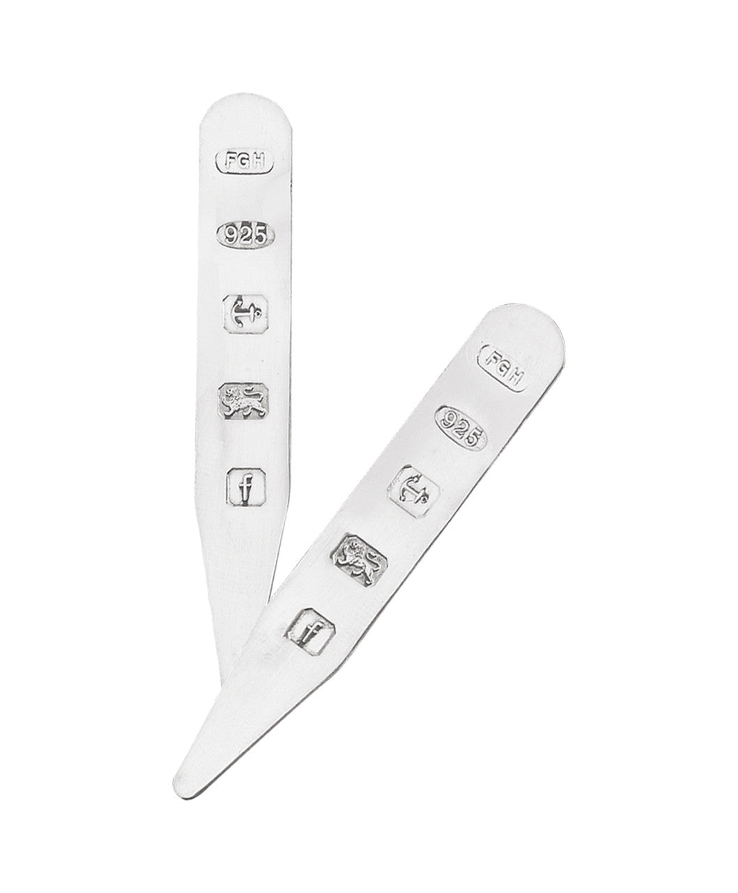 Sterling Silver Collar Stiffeners - Distinctly British