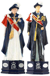 Special Edition SAC Diamond Jubilee Prince Philip & Queen Elizabeth Figures - Distinctly British