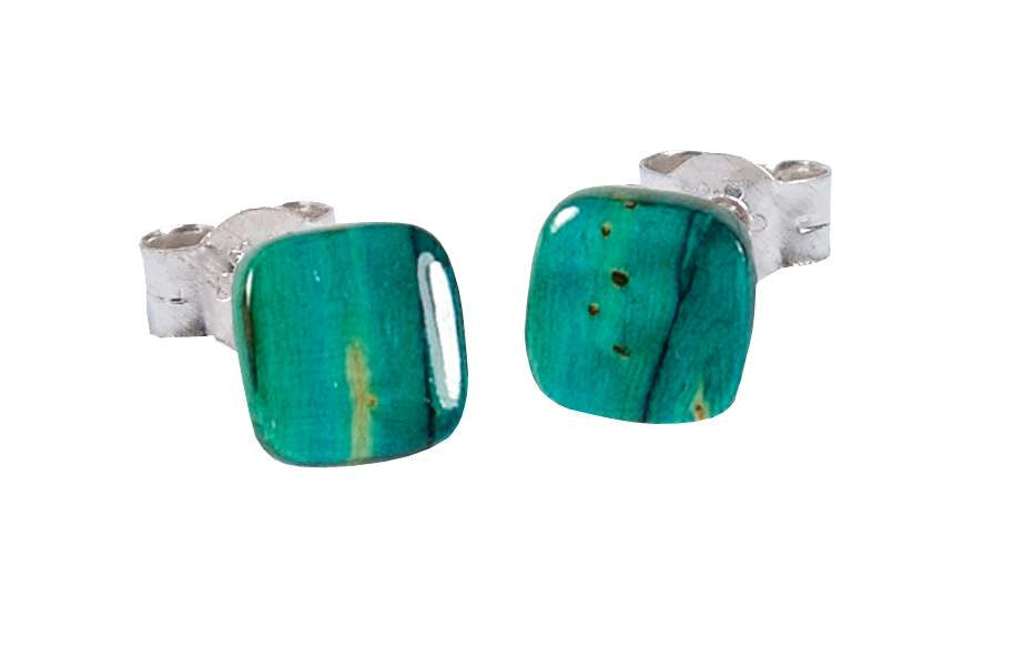 Square Heather Stud Earrings - Distinctly British