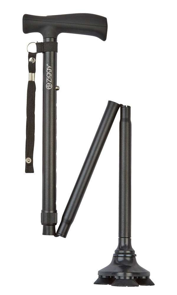 Tribase Folding Stick - Black - Distinctly British