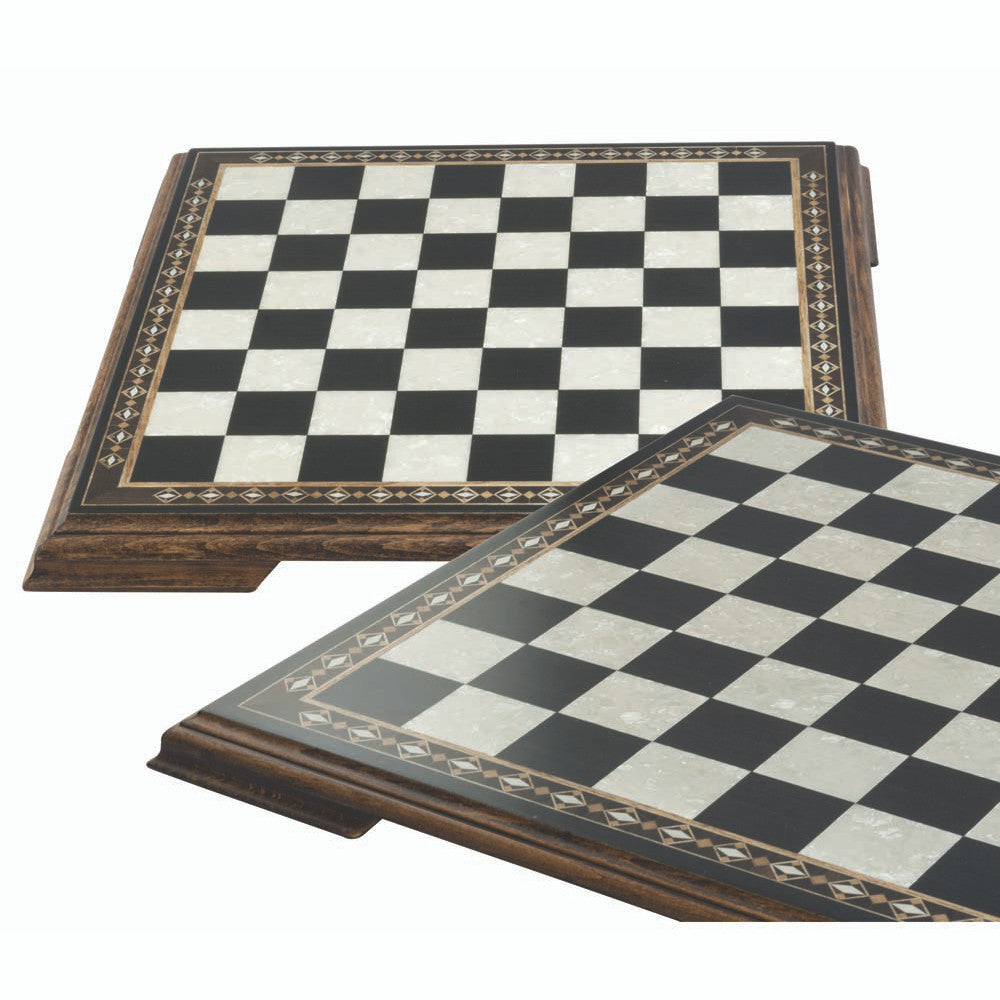 Mini Chess Board - Black & Eco Mother Of Pearl