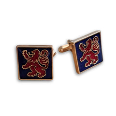 Lion Rampant Red and Blue Cufflinks