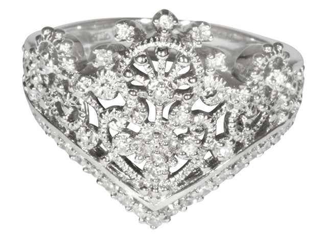 Tiara Ring No. 1 - Sterling Silver/Cubic Zirconia