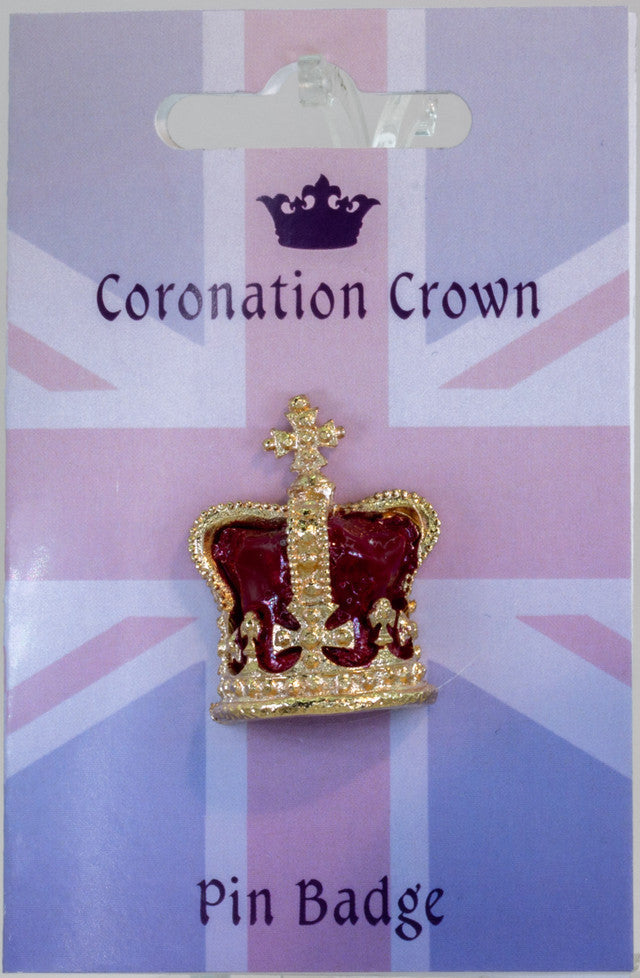 Coronation Crown Pin Badge