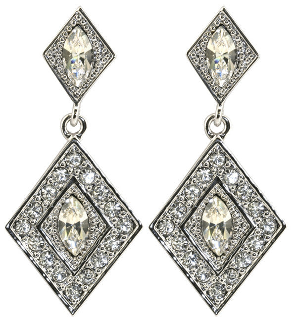 Diamond Shaped Earrings - TimeLine Gifts