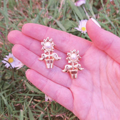 Flower Pot Earrings