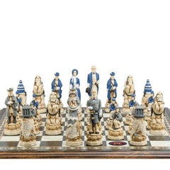 American Civil War - Hand Painted Chess Set