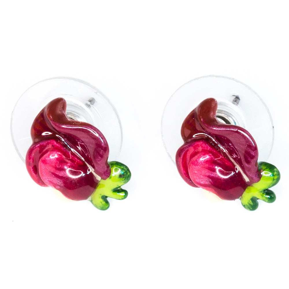 April Sweet Peas Small Post Earrings - TimeLine Gifts