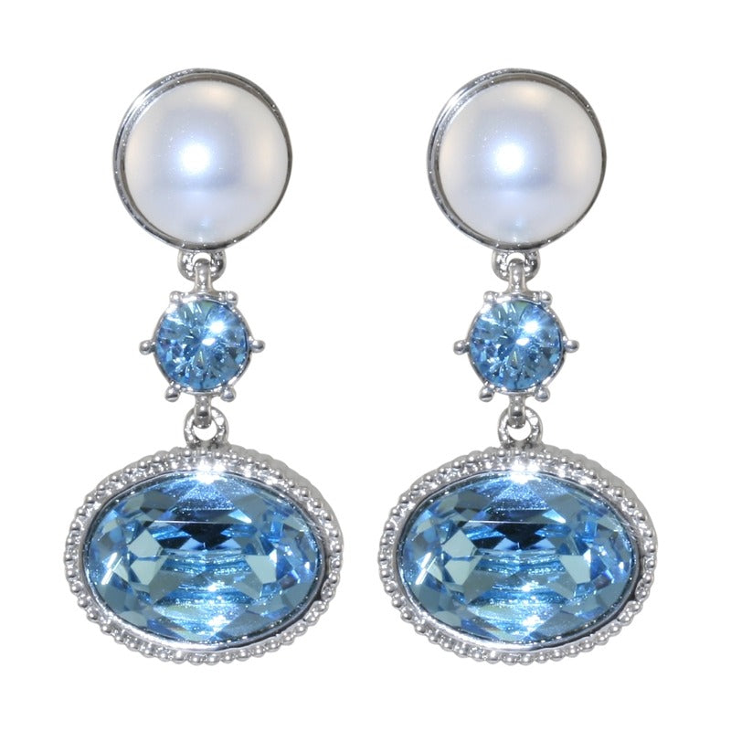 Royal Imperial Aqua Earrings - TimeLine Gifts