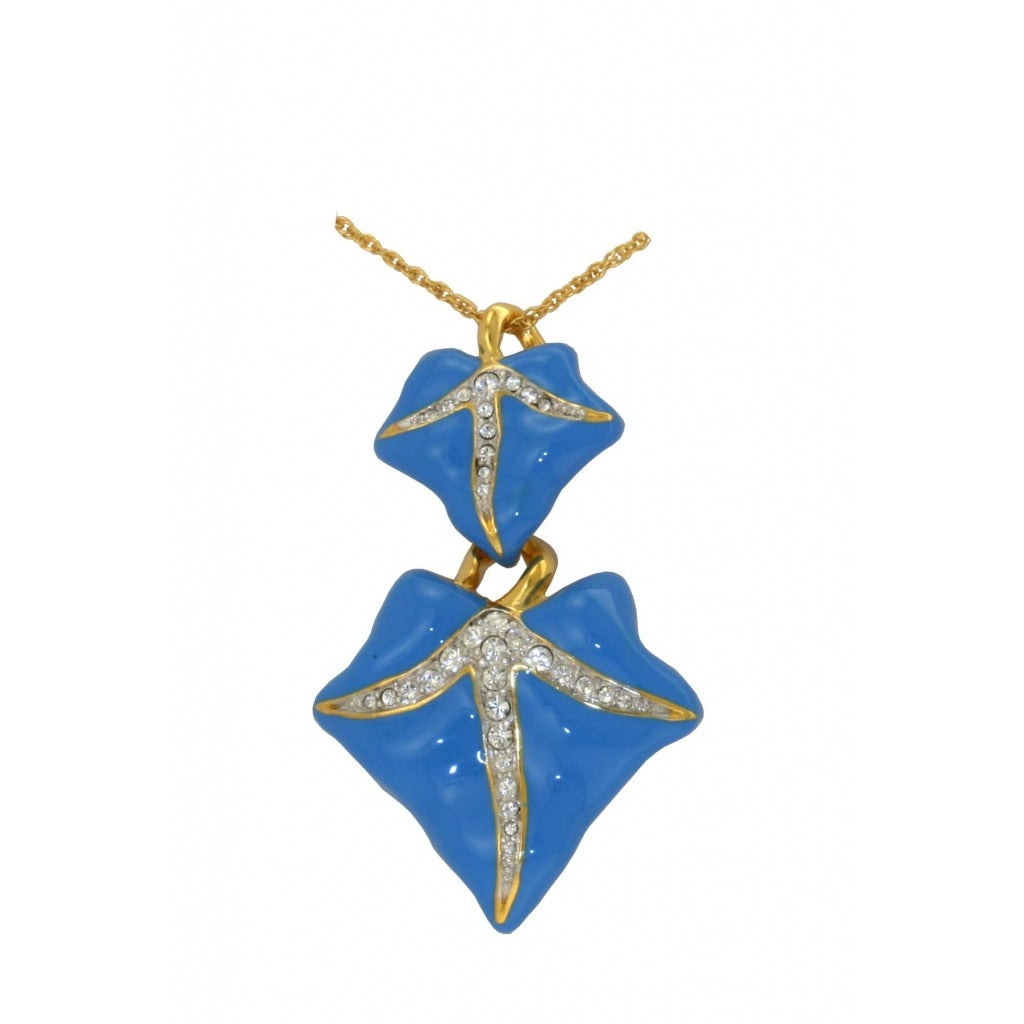 Blue Ivy Leaf Pendant - TimeLine Gifts