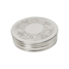 Celtic Treasures Trinket Box Large - Crafted in Pewter with Embossed Celtic Outer Thistle