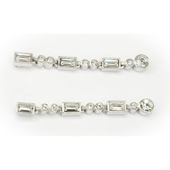 Crystal Fringe Tiara Earrings
