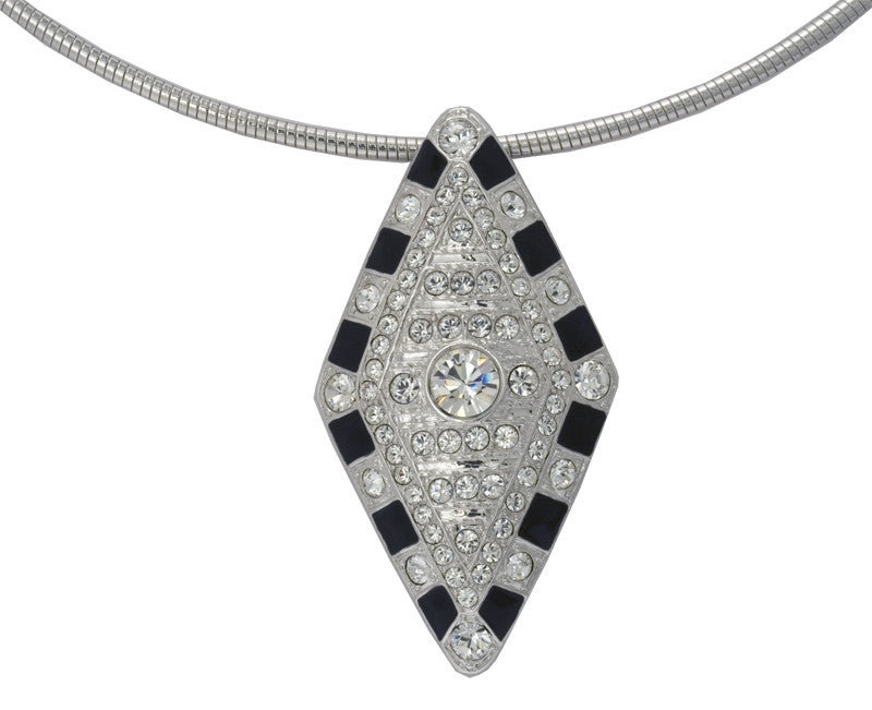 Crystal Lozenge Necklace & Brooch - TimeLine Gifts